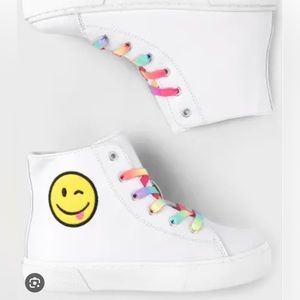Girls SUGAR & JADE Smiley Face sneakers